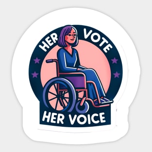 Representation Matters - Your Vote Matters Her Vote her Voice Sticker